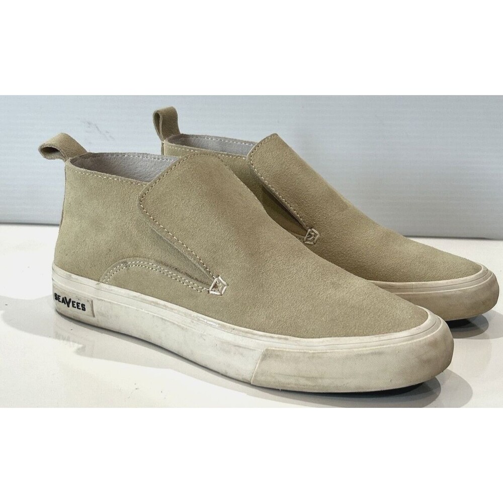 SeaVees Huntington Middie Tan  Suede Slip On Sneakers Shoes Women's 7.5
